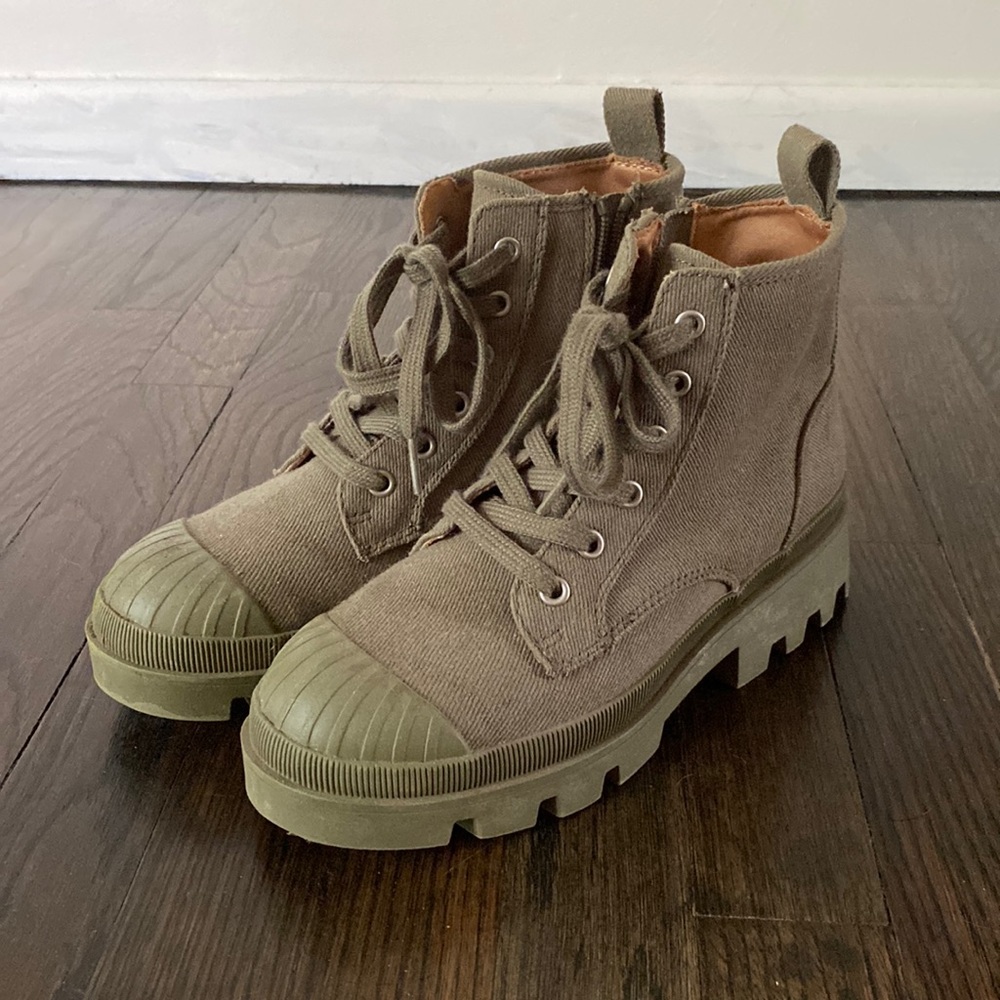 Green Combat Boots
